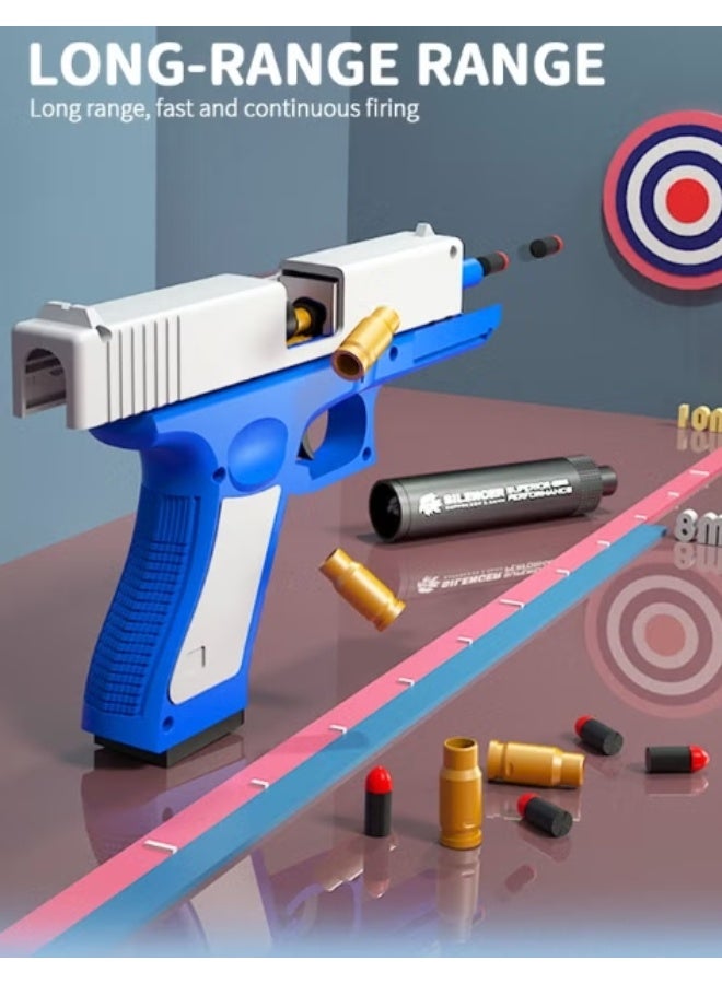 الواحة-TH مسدسات ألعاب برصاص إسفنجي، مسدس غلوك برصاص إسفنجي متواصل، مسدس ألعاب رغوي، ألعاب إطلاق نار، مسدسات ألعاب للأطفال برصاص إسفنجي مع رصاصة إسفنجية من مادة إيفا - Image 5